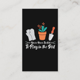 Funny Gardening Joke Nature Plant Gardener Business Card