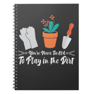 Funny Gardening Joke Nature Plant Gardener Notebook