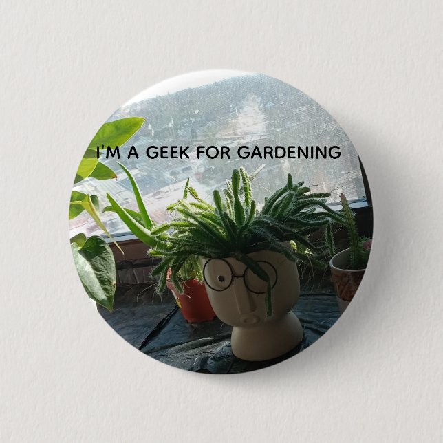 Funny Gardening Pin  (Front)