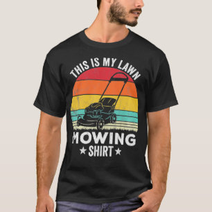 Funny gardening This is my lawn mowing Premium T-Shirt