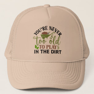 Funny gardening word art  trucker hat