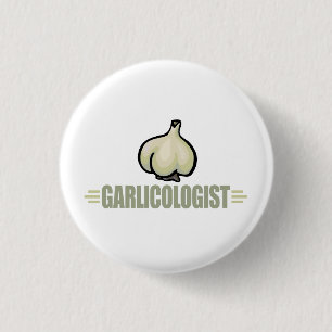 Funny Garlic 1 Inch Round Button