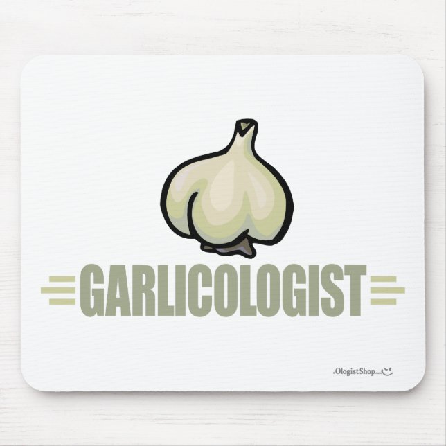 Funny Garlic Mouse Pad (Front)