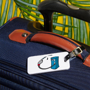 Funny Gas Pump Fuel Station Luggage Tag