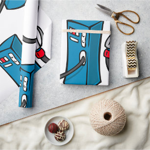 Funny Gas Pump Fuel Station Wrapping Paper