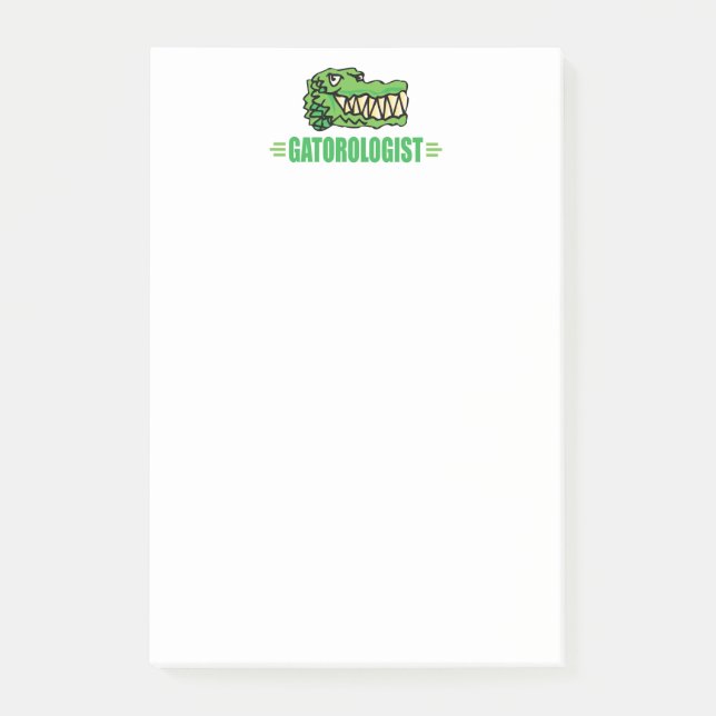 Funny Gator Post-it Notes (Front)
