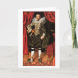 Funny Gay Birthday Card<br><div class="desc">This gay birthday card is from an oil on canvas portrait of Richard Sackville, the 3rd Earl of Dorset, done in 1613 by Jacobean painter William Larkin (early 1580s – 1619). The humourous inside inscription is "Happy Birthday to a fashion forward guy". It is Men in Art Series no. 73....</div>