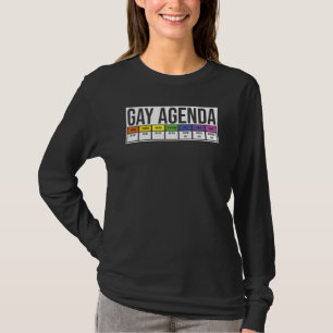 Funny Gay For Women Men Lgbt Pride Feminist Agend T-Shirt