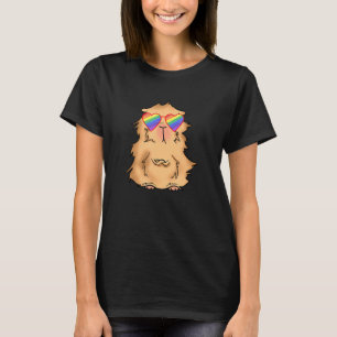Funny Gay Guinea Pig Girls LGBTQ Stuff Pride Rai T-Shirt