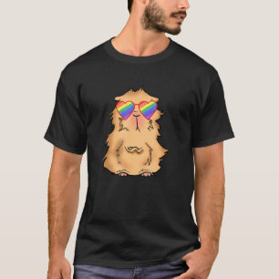 Funny Gay Guinea Pig Girls Lgbtq Stuff Pride Rain T-Shirt