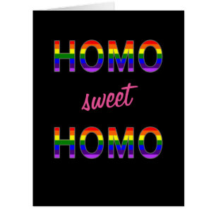 Funny Gay Homo Sweet Homo Texte personnalisé