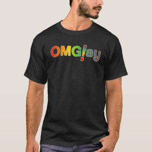 Funny Gay Phrase Omgay OMG LGBTQ Gay Queer Texting T-Shirt