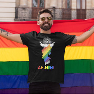 Funny Gay Pride AH, MEN! T-Shirt