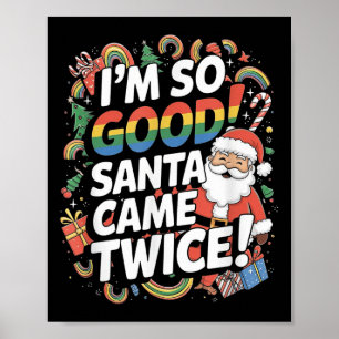 Funny Gay Santa Claus Christmas Lgbt Pun Pride Xma Poster