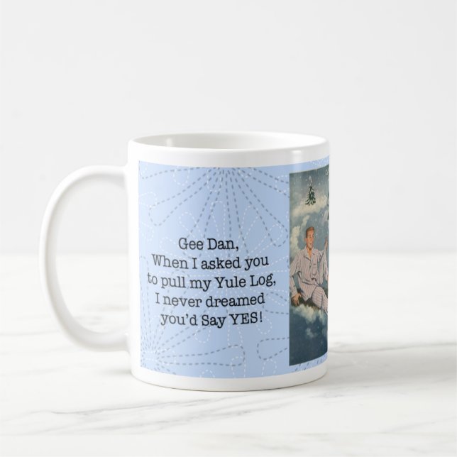 Funny Gay Yule Log Mug (Left)