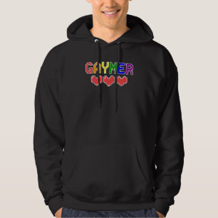 Funny Gaymer Gay Lgbt Pride Humour Video Gamer Vi Hoodie