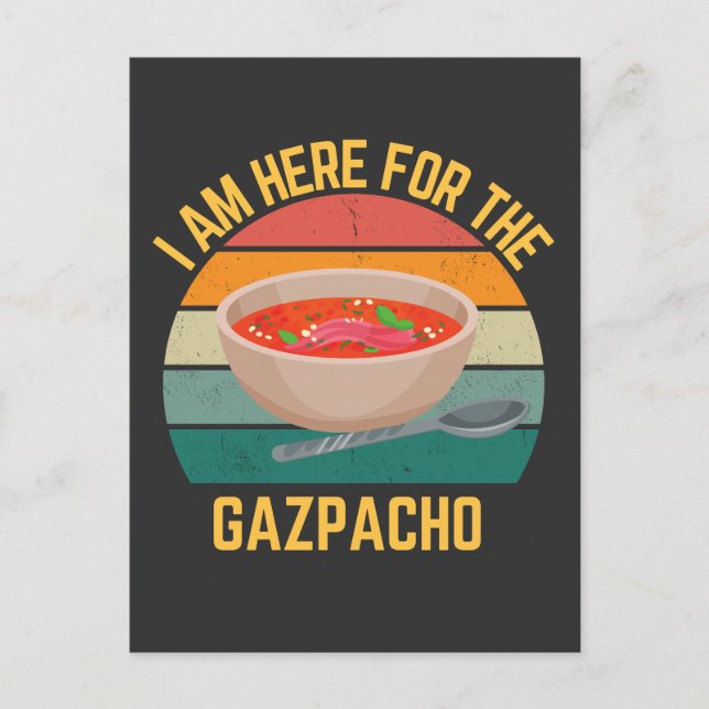 Funny Gazpacho  Postcard (Front)