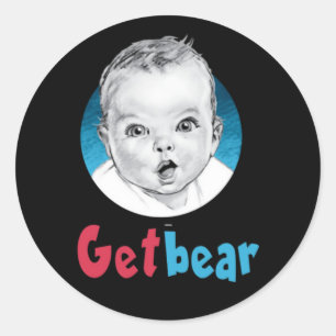 Funny Gearbear Classic Round Sticker