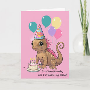 Funny Gecko Birthday Wishes From Your Pet Card