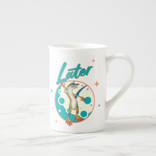 Funny Gecko Later Procrastination Humour Bone China Mug