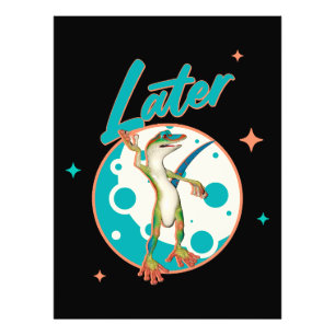 Funny Gecko Later Procrastination Humour Photo Print