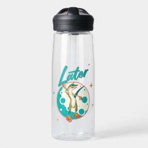 Funny Gecko Later Procrastination Humour Water Bottle