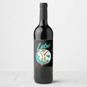 Funny Gecko Later Wine Label
