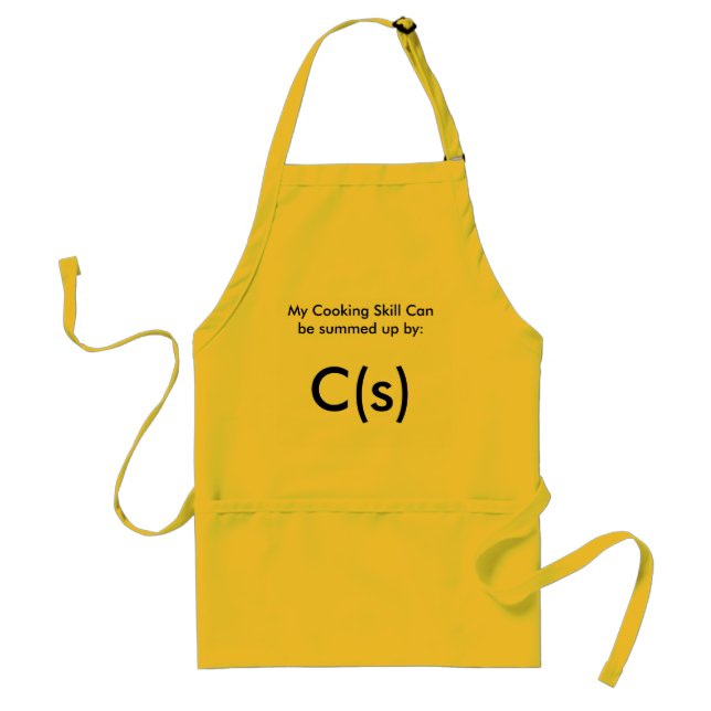 Funny Geek Chemistry cooking apron (Front)
