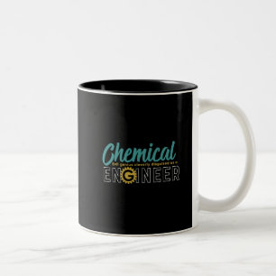 Funny Geek Engineer Chemical Engineering Student Two-Tone Coffee Mug
