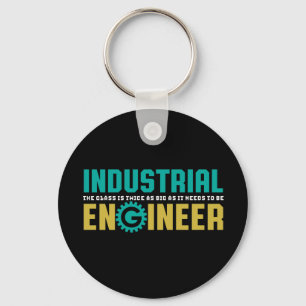 Funny Geek Engineer Industrial Engineering Student Keychain