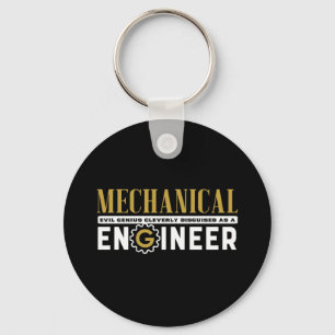 Funny Geek Engineer Mechanical Engineering Student Keychain
