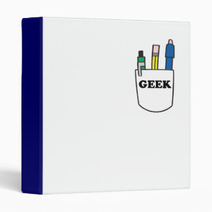 Funny GEEK Pocket Protector Binder