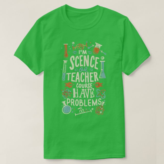 Funny Geek Scientist Science Lab Humour Tee (Design Front)