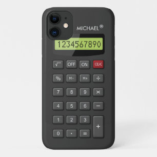 Funny Geeky Calculator Pattern Personalized iPhone 11 Case