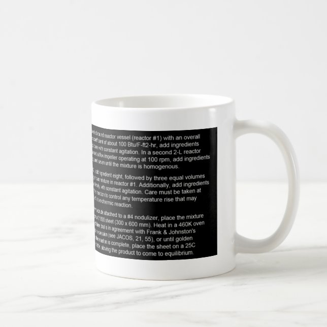 Funny Geeky Engineer's Recipe Mug (Right)