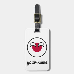 Funny Geeky Japan Countryball Flag Luggage Tag