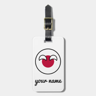 Funny Geeky Japan Countryball Flag Luggage Tag