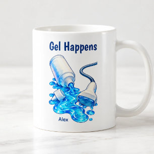Funny Gel Happens Sonographer Personalized Coffee Mug