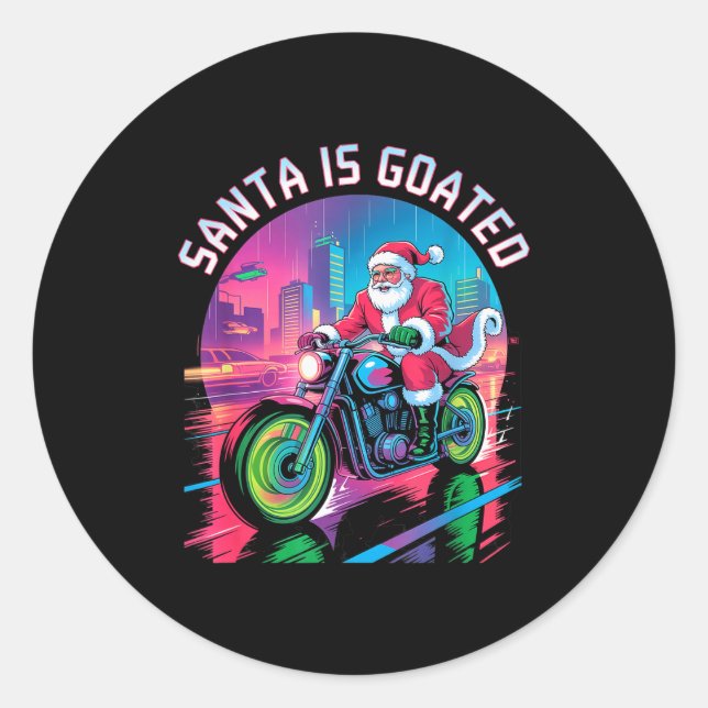 Funny Gen Alpha Gen Z Slang Funny Christmas Sweate Classic Round Sticker (Front)