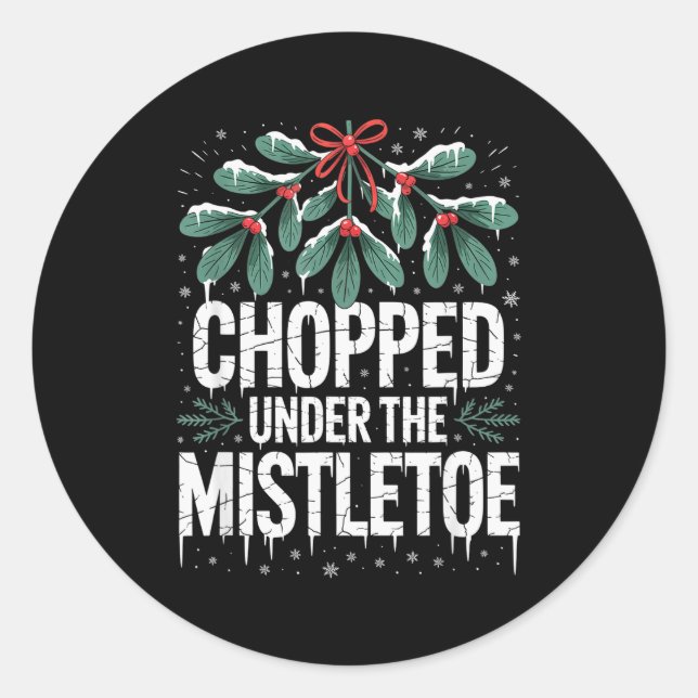 Funny Gen Alpha Gen Z Slang Funny Christmas Sweate Classic Round Sticker (Front)