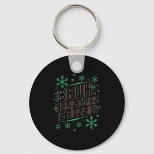 Funny Gen Alpha Gen Z Slang Funny Christmas Sweate Keychain