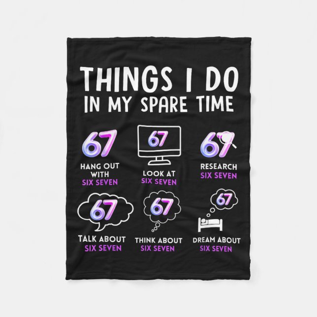 Funny Gen Alpha Lover Trend Fan Modern Youth Humor Fleece Blanket (Front)