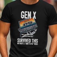 Funny Gen X Survived Tangled Cassette