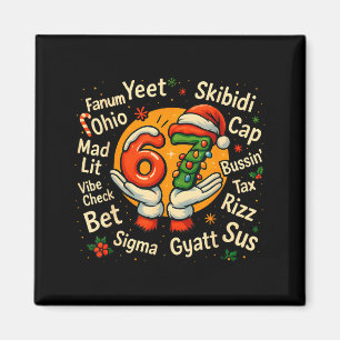 Funny Gen Z Christmas 67 Meme Holiday Trendy  Magnet