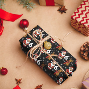 Funny Gen Z Santa & Rudolph 67 Emballage Cadeau de