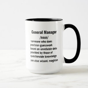 Funny General Manager Definition gifts men women Mug