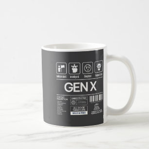 Funny Generation X Characteristics Mens Navy  Coffee Mug
