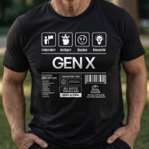 Funny Generation X Descriptive Traits 