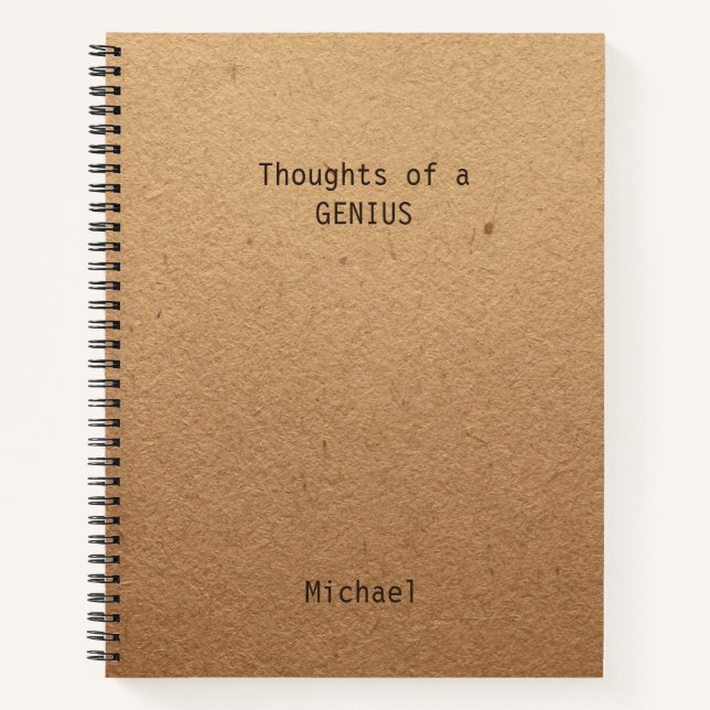 Funny Genius Carnet de bureau personnalisé (Devant)