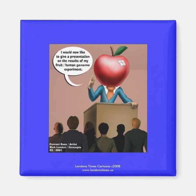 Funny Genome Experiment Quality Novelty Magnet (Front)